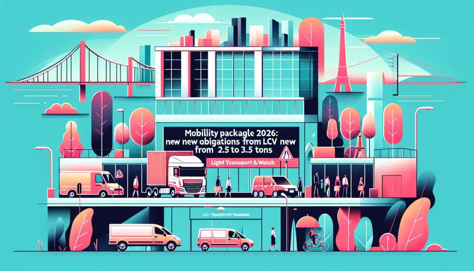 Illustration de l'article de blog Paquet Mobilité 2026 : Nouvelles obligations pour les VUL de 2,5 à 3,5 tonnes